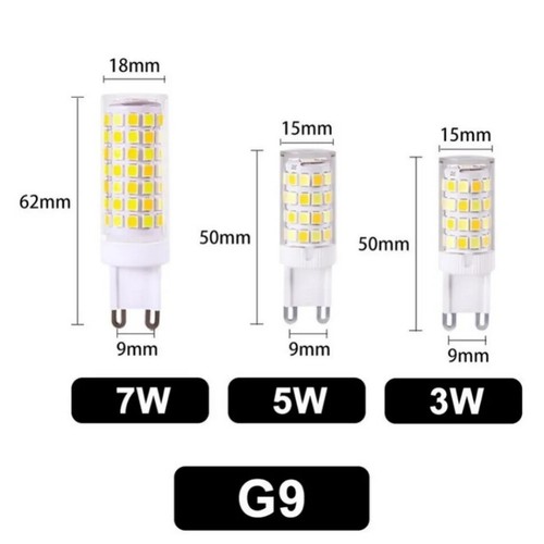 Led bulb warm and cold - g9,