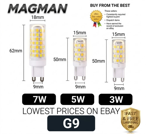 Led bulb warm cool white - g9,