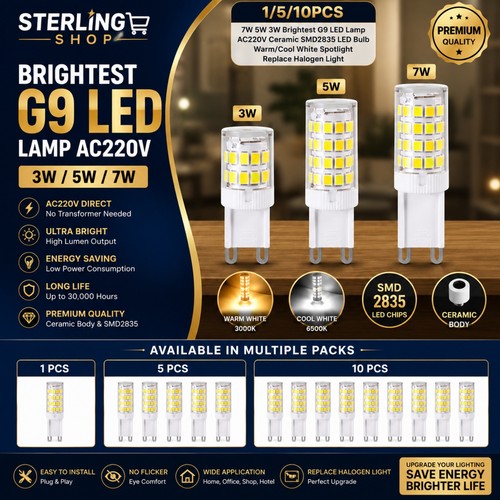 10pcs led bulb - 5w, capsule