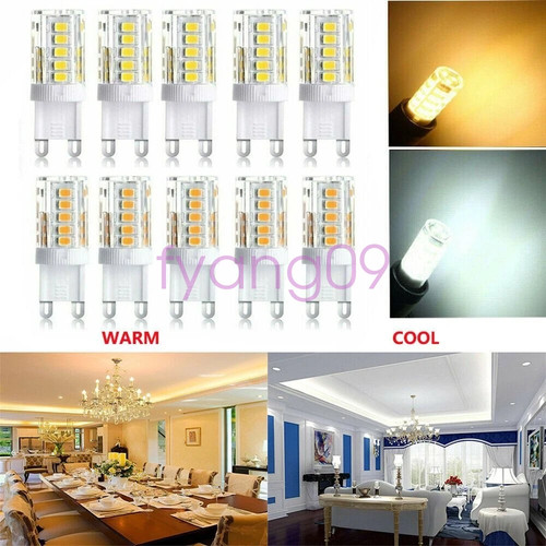 10x led bulbs warm - g9,