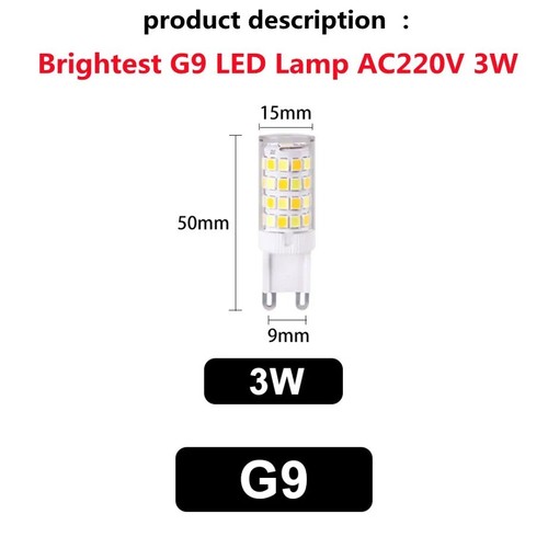 Led bulb warm - g9,