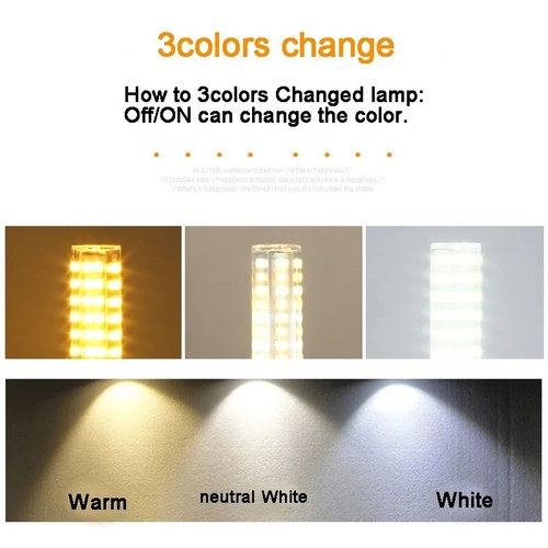 Led bulb warm - g9, cold